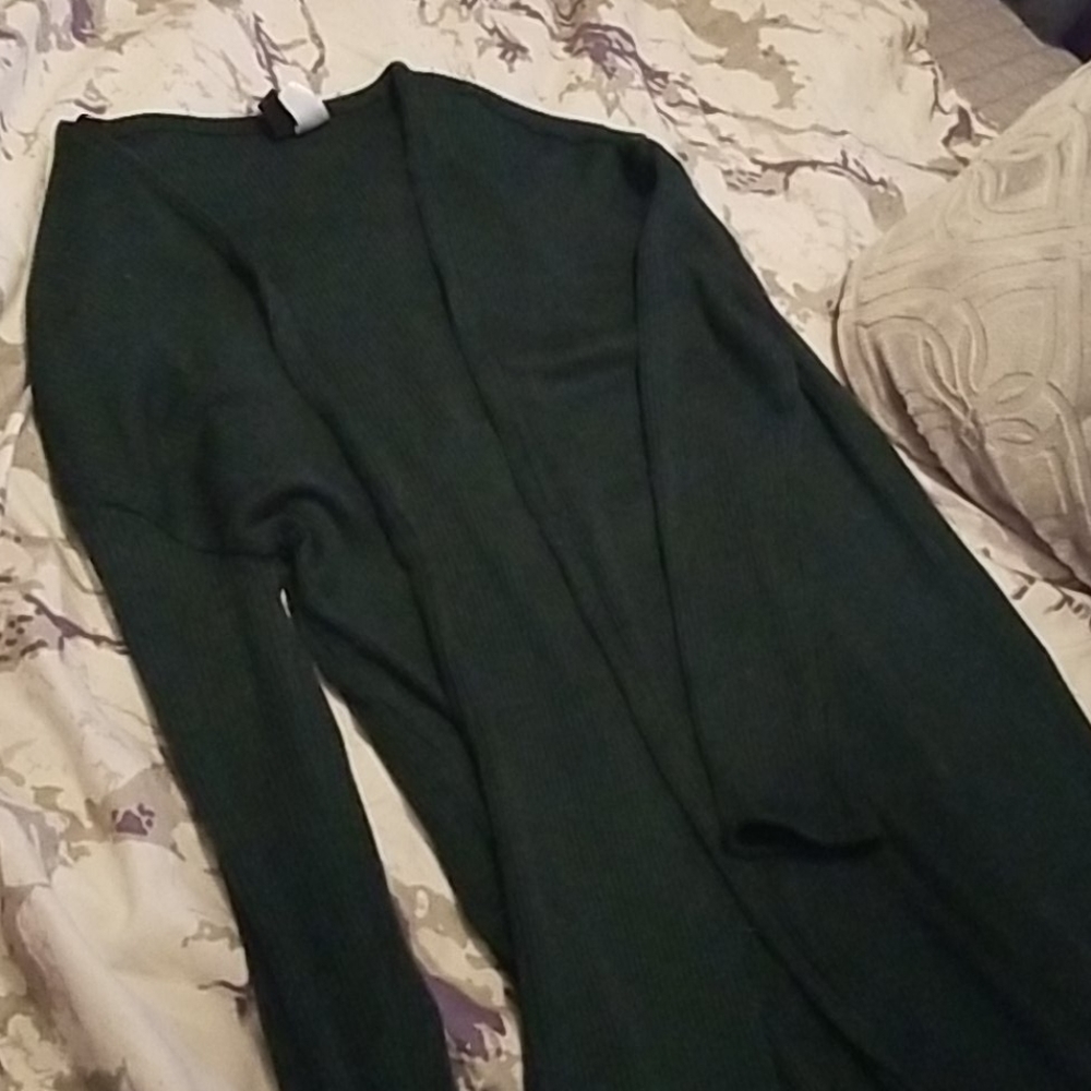 Dark green cartigan